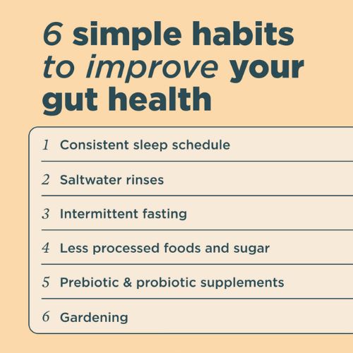 6 simple habits to improve your gut health 