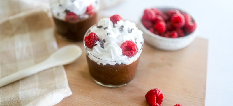 Chocolate chia seed pudding