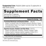 digestive enzymes supplement label