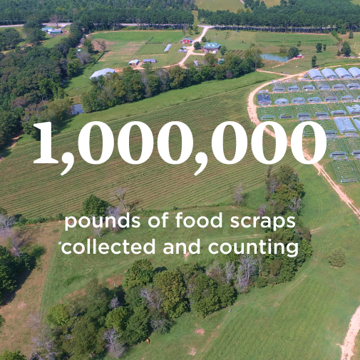 1,000,000 pounds of food scraps collected and counting