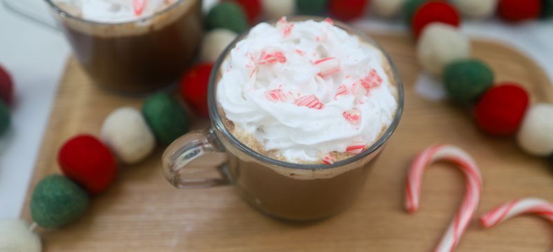 Homemade peppermint mocha