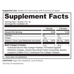 multi collagen protein supplement label