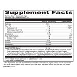 Keto Protein Chocolate supplement label